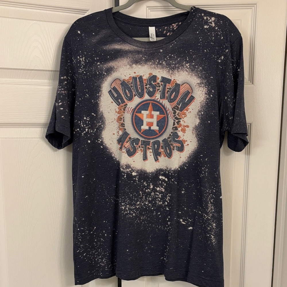 Bella Canvas Navy Houston Astros Short Sleeve Tee XL
